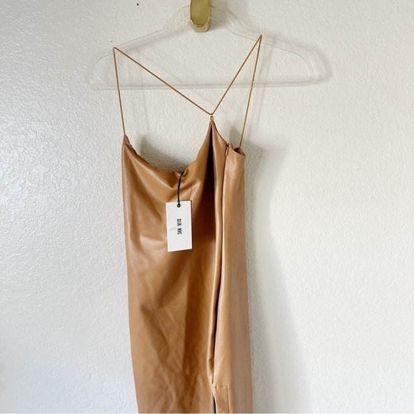 NEW Alix NYC Rocco dress in Sable faux leather size S - Picture 3 of 9
